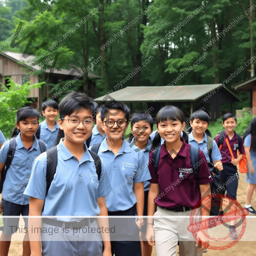 Students engage in leadership development activities that foster teamwork, communication, and personal growth.