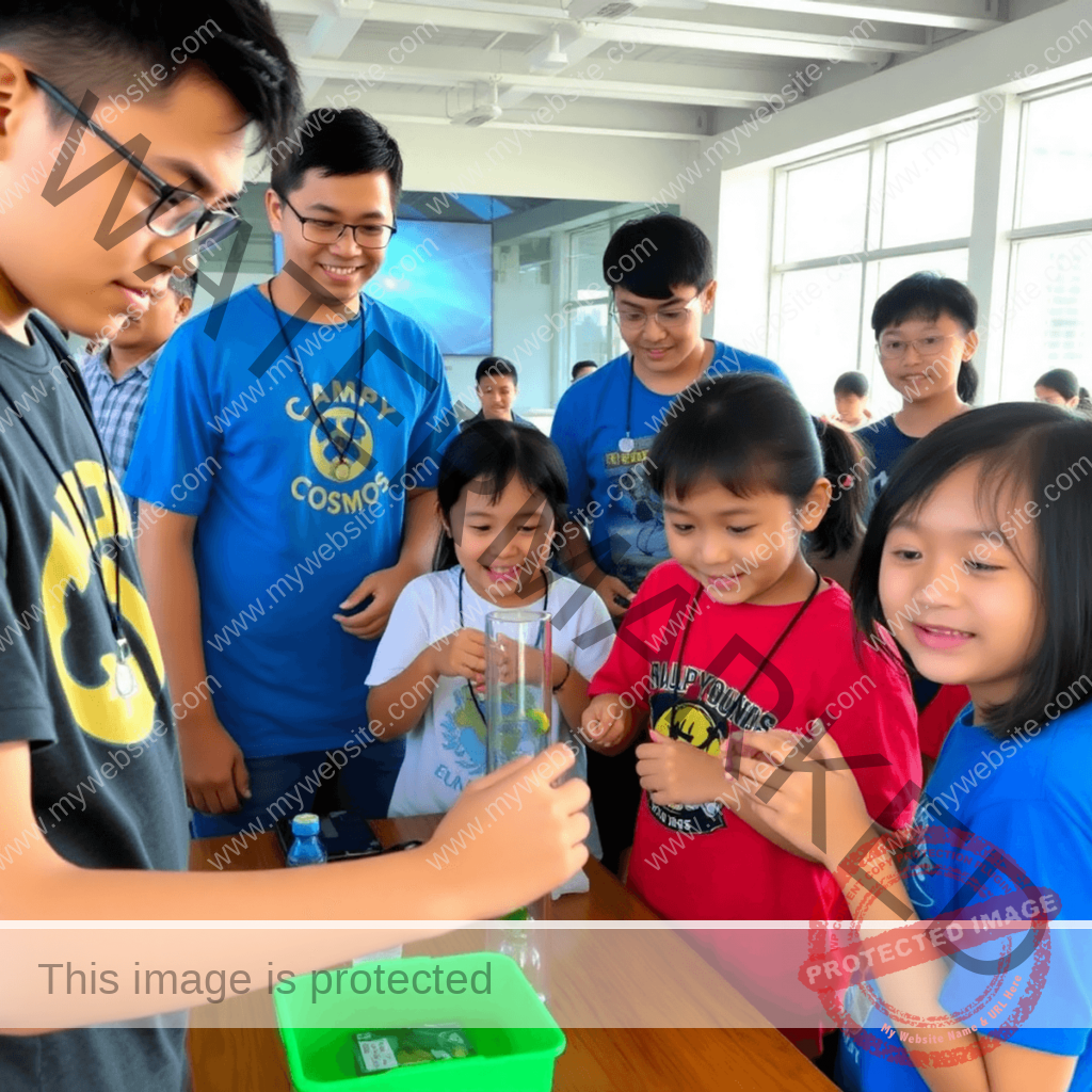 Students dive into hands-on experiments and explore the exciting world of science, technology, engineering, and mathematics at the Summer Camp in Sing
